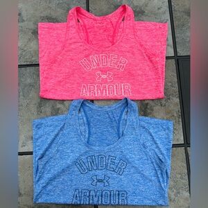 Under Armour UA Tech Women’s Heathered Racerback Tank Top Bundle Size Medium